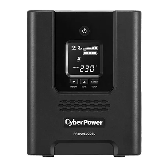 CyberPower PR2200ELCDSL Bedienungsanleitung