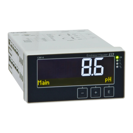 Endress+Hauser CM14-AAM Betriebsanleitung