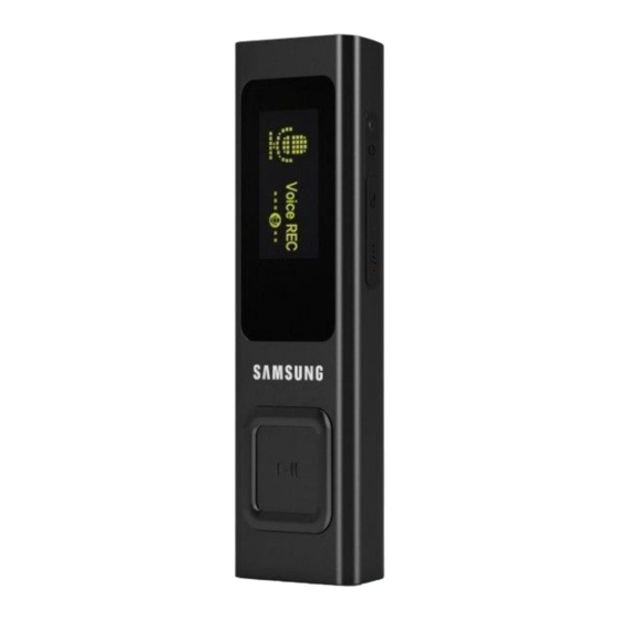 Samsung YP-U6AB Benutzerhandbuch
