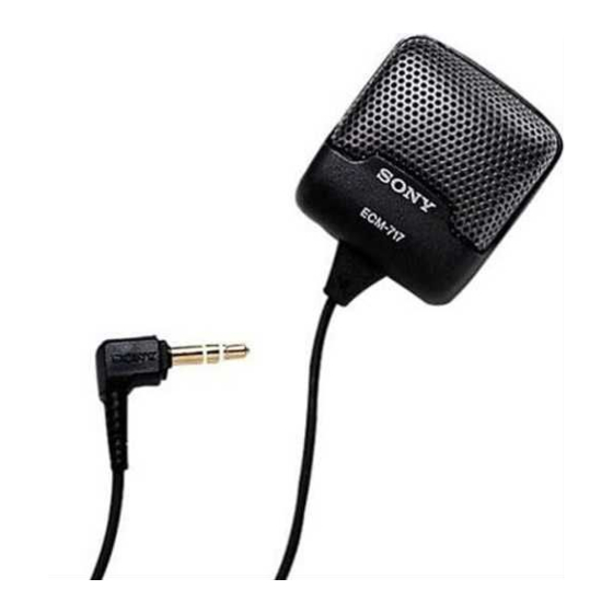 Sony ECM-717 Bedienungsanleitung