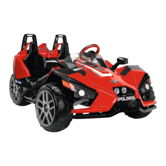 Peg Perego Polaris SLINGSHOT Gebrauch Und Wartung