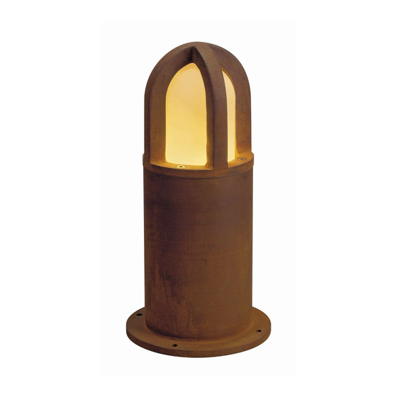 SLV RUSTY CONE 40 Betriebsanleitung Für Aussenleuchte