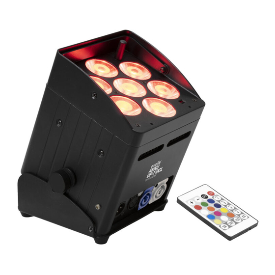 EuroLite AKKU UP-7 QCL Spot QuickDMX Bedienungsanleitung