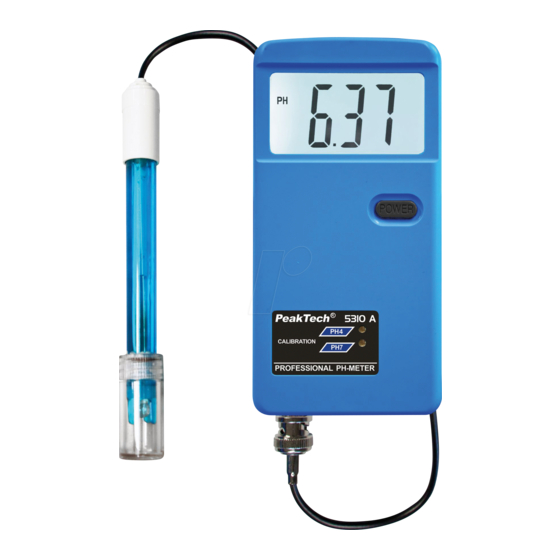 PeakTech 5310 A Bedienungsanleitung