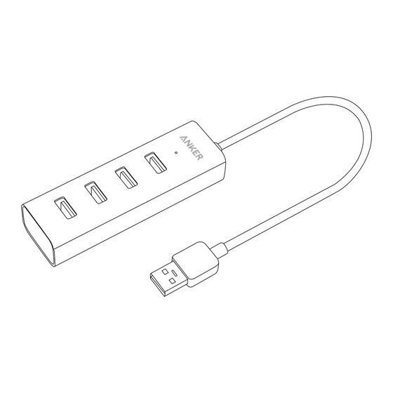Anker USB 3.0 4-Port Aluminum Unibody Hub Bedienungsanleitung
