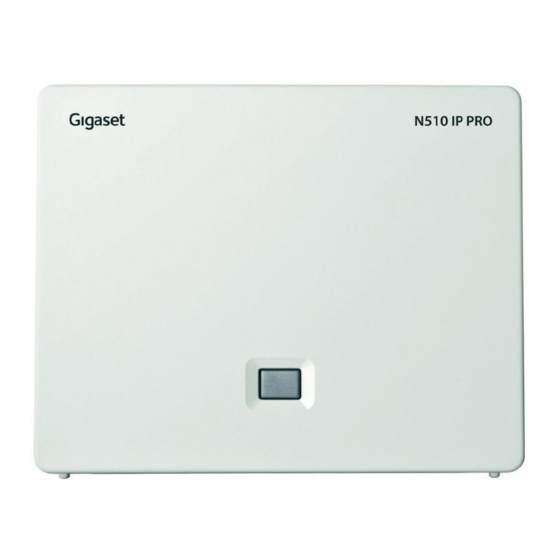 Gigaset N510 IP PRO Konfigurationsanleitung