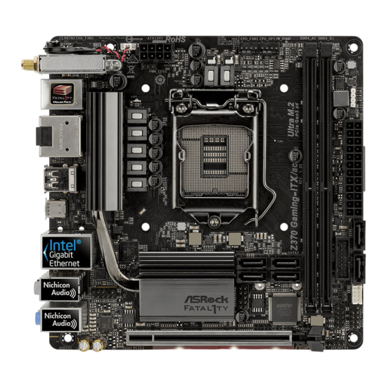 ASROCK Fatal1ty Z370 Gaming-ITX/ac Serie Bedienungsanleitung