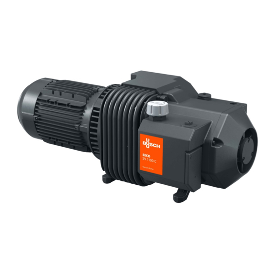 Busch Seco 1100 Betriebsanleitung