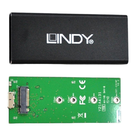 Lindy M.2 SSD Enclosure Benutzerhandbuch