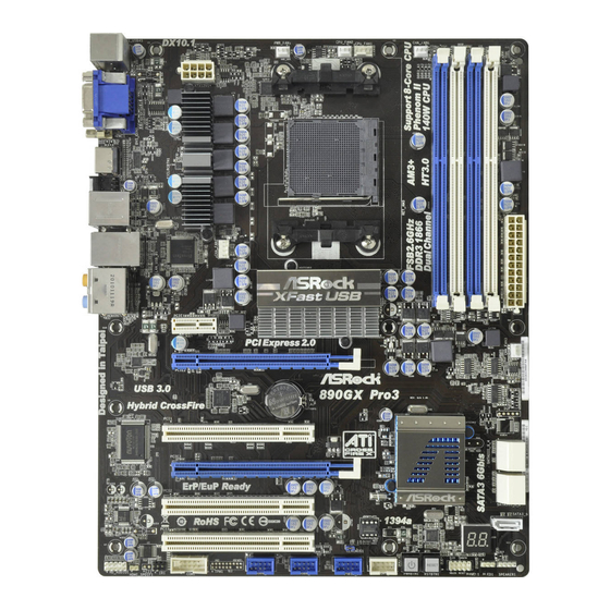 ASROCK 890GX Pro3 Bedienungsanleitung