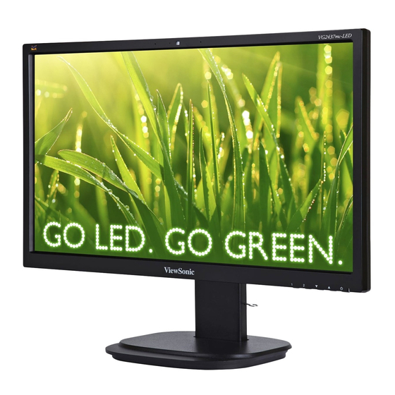 ViewSonic VG2437mc-LED Bedienungsanleitung