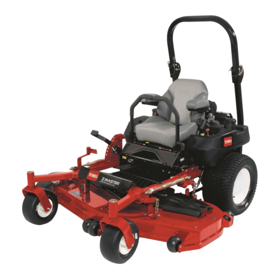 Toro Z580-D Z Master Bedienungsanleitung