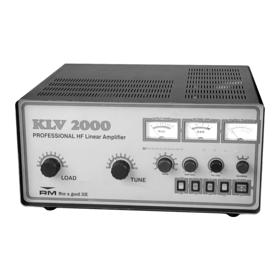 RM KLV 2000 Bedienungssanleitung
