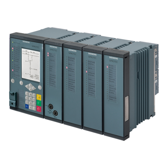 Siemens SIPROTEC 5 serie Handbücher