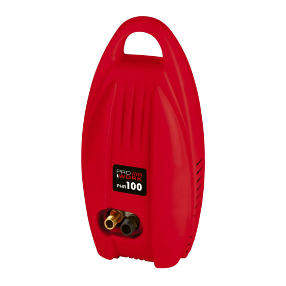 Pro Work PHR 100 Bedienungsanleitung
