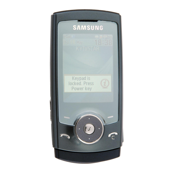 Samsung SGH-U600 Bedienungsanleitung