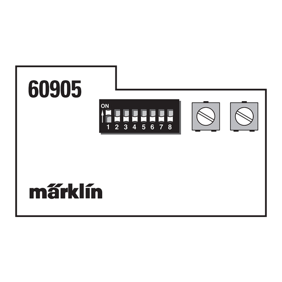 Märklin 60905 Handbuch