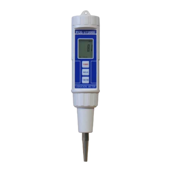 PCE Instruments PCE-VT 2000 Bedienungsanleitung