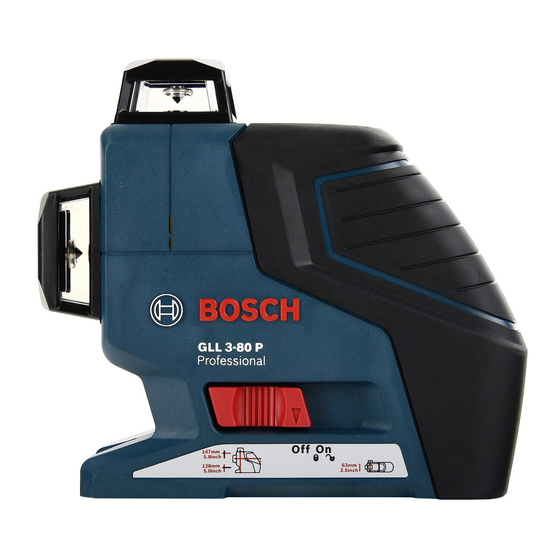 Bosch GLL 3-80 P Professional Originalbetriebsanleitung