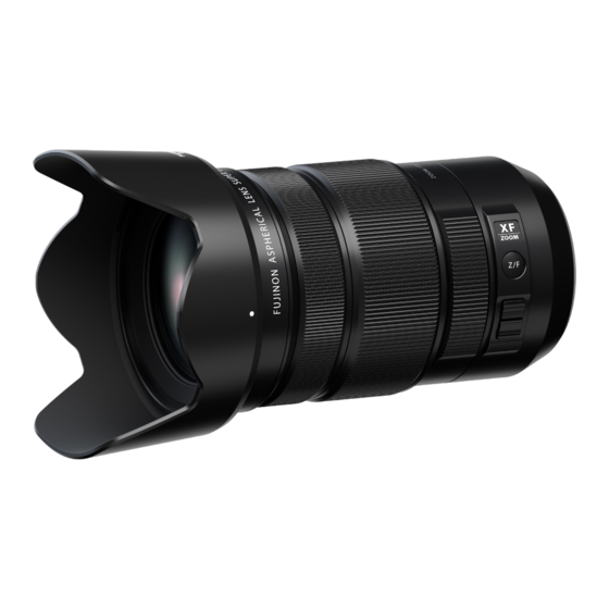FujiFilm FUJINON XF18-120mmF4 LM PZ WR Bedienungsanleitung