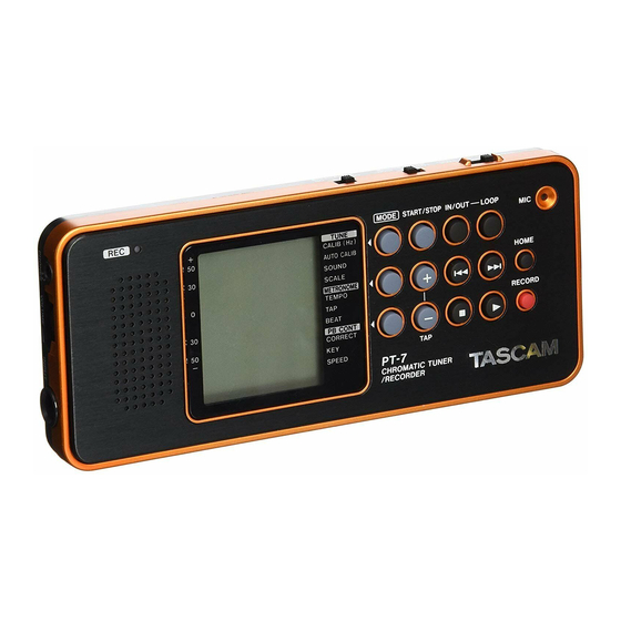 Tascam PT-7 Handbücher