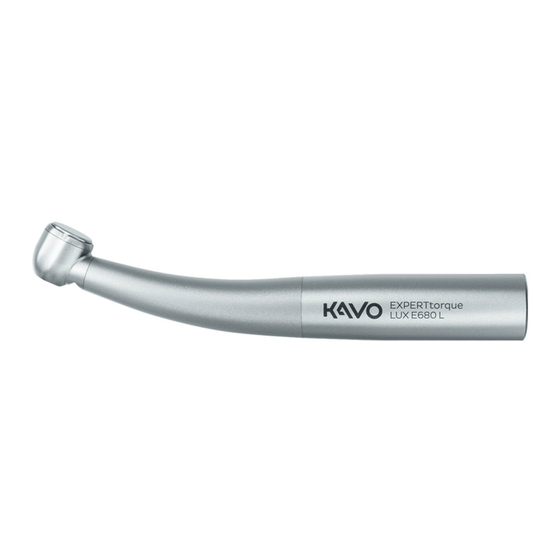 KaVo EXPERTtorque E680 Handbücher