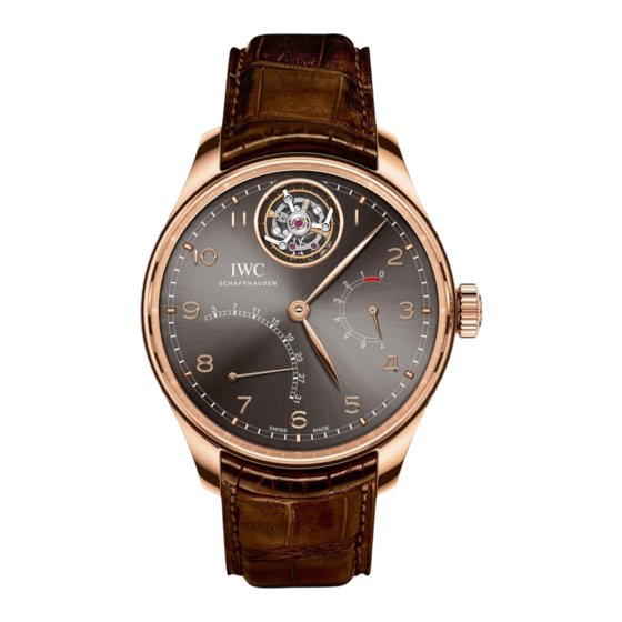 iwc Portugieser Tourbillon Mystère Rétrograde Bedienungsanleitung