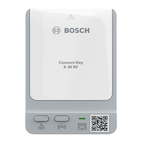 Bosch Connect-Key K 40 RF Installationsanleitung Für Die Fachkraft