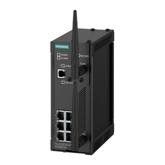 Siemens RUGGEDCOM RS930W Installationshandbuch