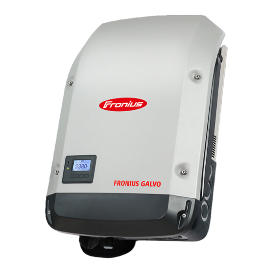 Fronius Galvo Bedienungsanleitung