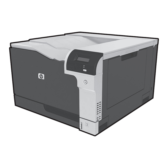 HP Color LaserJet Professional CP5225 Serie Leitfaden Zur Inbetriebnahme