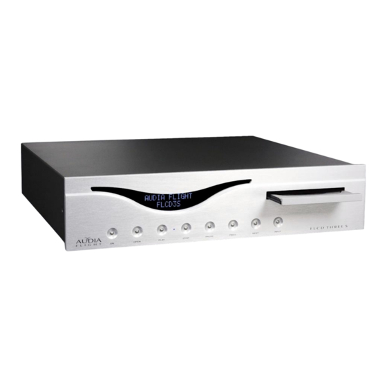 AUDIA FLIGHT FL CD THREE S Bedienungsanleitung