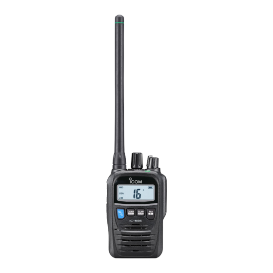 Icom IC-M85E Basis Bedienungsanleitung