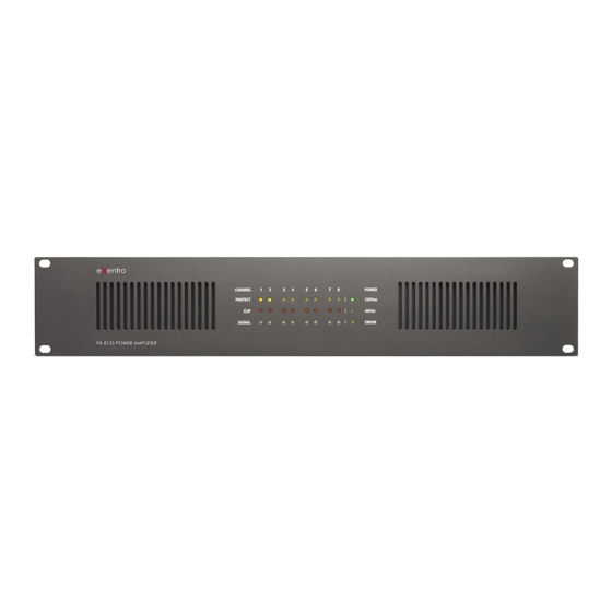 GRAF & MEYER eXentro PA-8250 Sicherheitsrichtlinien Und Installationsanleitung