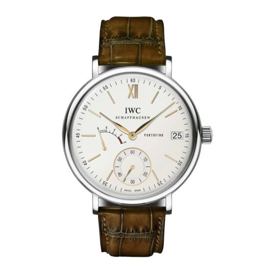 iwc PORTOFINO HAND-WOUND EIGHT DAYS Bedienungsanleitung