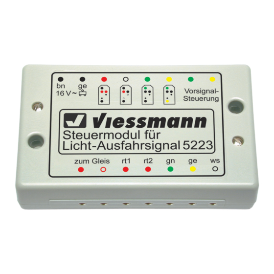 Viessmann 5223 Betriebsanleitung