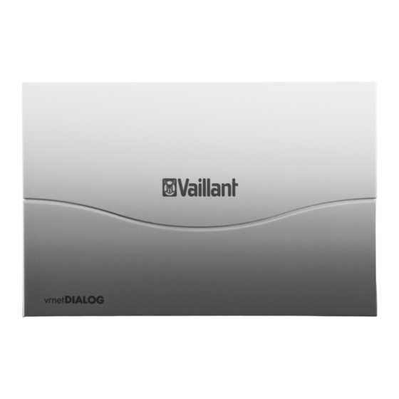 Vaillant vrnetDIALOG 820f Installationsanleitung