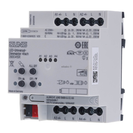 Jung 390041SR Produktdokumentation