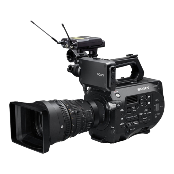 Sony PXW-FS7 Kurzanleitung