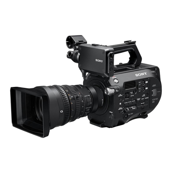 Sony PXW-FS7 Vor Verwendung