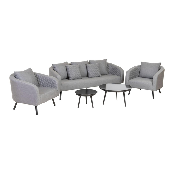 PrimAster Lounge Sofaset Benirras Gebrauchsanleitung