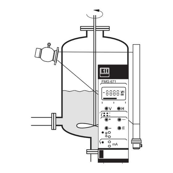 Endress+Hauser gammasilometer FMG 671 Montage- Und Betriebsanleitung