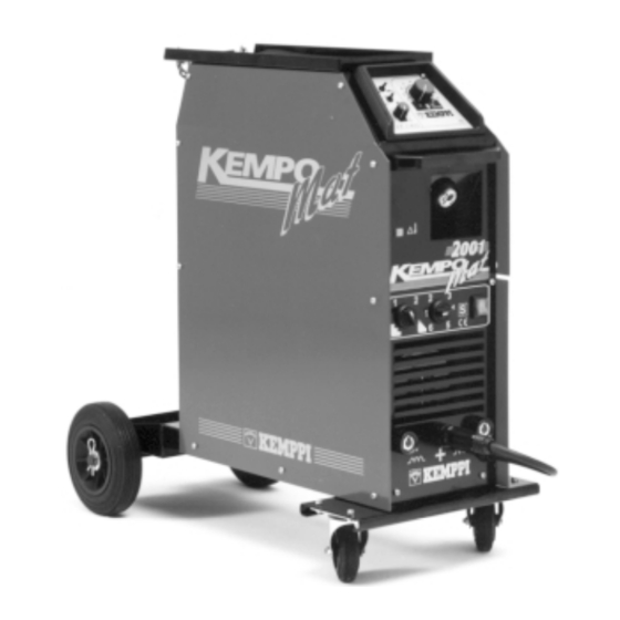 Kemppi Kempomat 2001 Gebrauchsanweisung