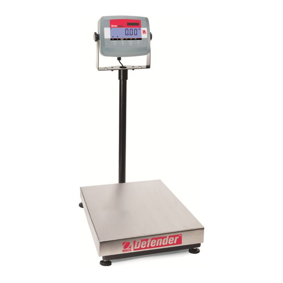 OHAUS Defender 3000 Bedienungsanleitung