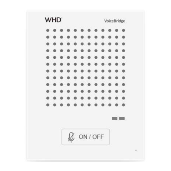 WHD VoiceBridge VB Serie Bedienungsanleitung