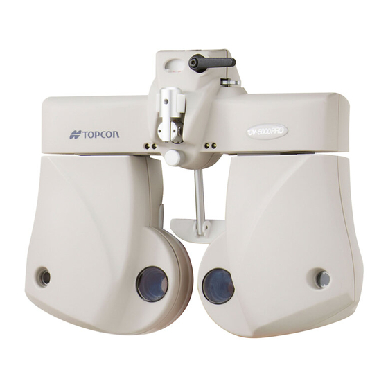 Topcon COMPU VISION CV-5000 Bedienungsanleitung