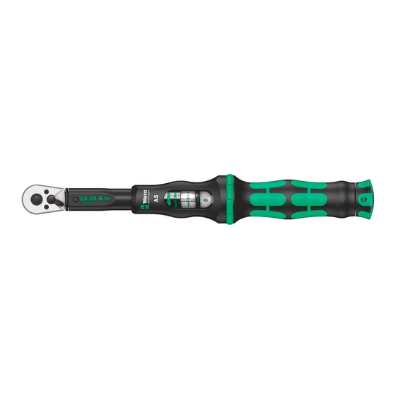 Wera Click-Torque Gebrauchsanweisung