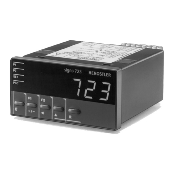 Hengstler signo 723.1 Betriebsanleitung