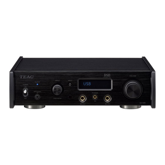 Teac UD-505 Bedienungsanleitung