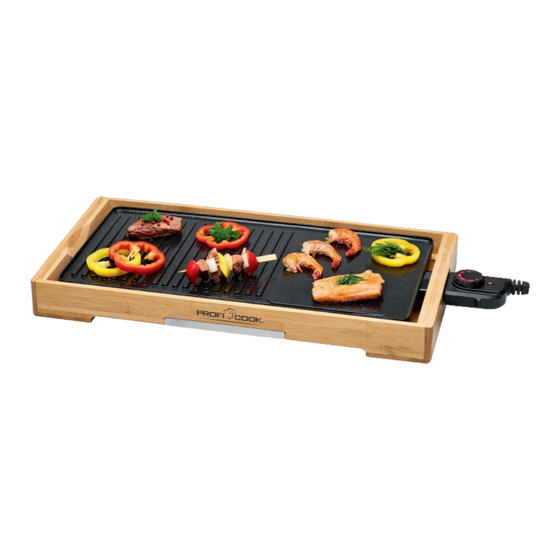 Profi Cook Teppanyaki-Grill PC-TYG 1143 Bedienungsanleitung